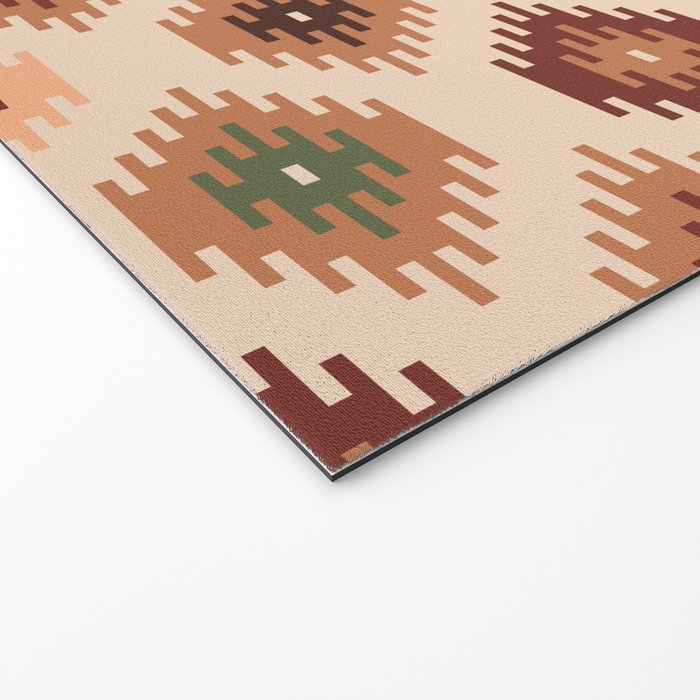 Southwest native Aztec diamonds kilim Welcome Mat Gallery Image 2