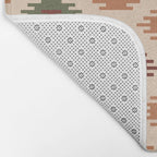 Southwest native Aztec diamonds kilim Bath Mat Gallery Image 2