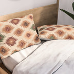 Southwest native Aztec diamonds kilim Pillow Sham Gallery Image 2