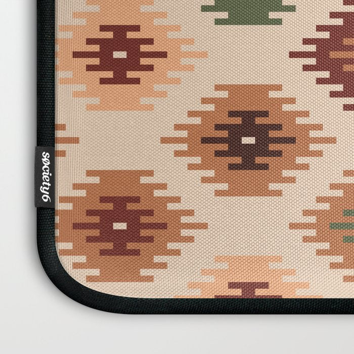 Southwest native Aztec diamonds kilim Laptop Sleeve Gallery Image 3