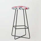 Modern Watercolor Florals No. 2 Stool Gallery Image 1