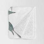 Modern Watercolor Florals No. 2 Throw Blanket Gallery Image 3