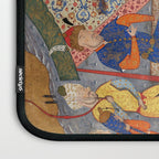 Iskandar (Alexander) builds a wall against Gog and Magog Islamic Antique Art Laptop Sleeve Gallery Image 3