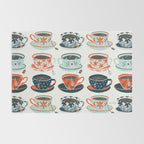 Tea Time - Coral & Teal Rug Gallery Image 2