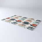 Tea Time - Coral & Teal Rug Gallery Image 3