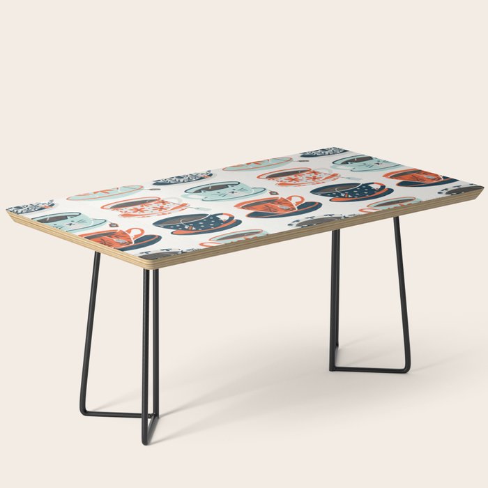 Tea Time - Coral & Teal Coffee Table Gallery Image 1