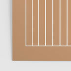 Minimal Arch XLVIII Peach Orange Modern Geometric Lines Poster Gallery Image 3
