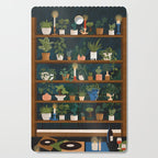 Plant Shelves Rainy Night Cutting Board Gallery Image 1