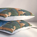 Plant Shelves Rainy Night Pillow Sham Gallery Image 3