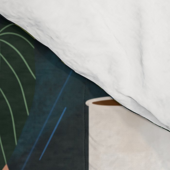 Plant Shelves Rainy Night Comforter Gallery Image 4