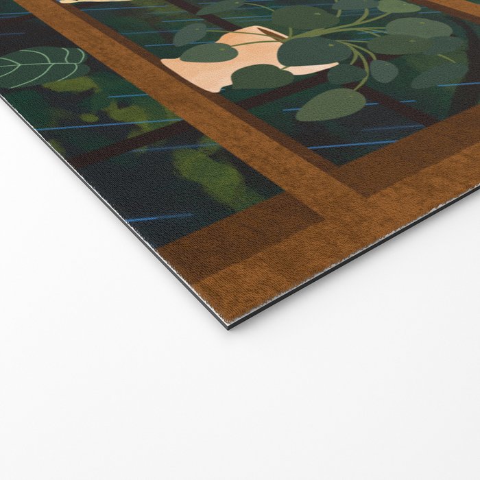 Plant Shelves Rainy Night Welcome Mat Gallery Image 2