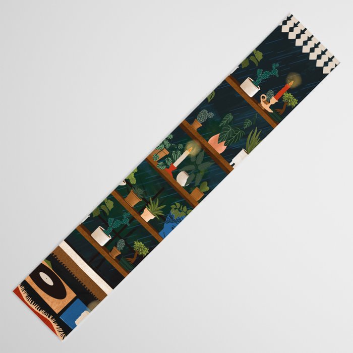 Plant Shelves Rainy Night Table Runner Gallery Image 3