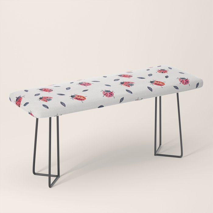 Lucky Ladybugs & Black Leaves Bench Gallery Image 1