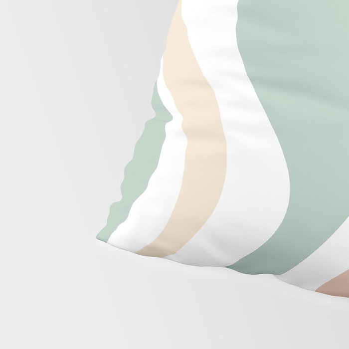 Liquid Swirl Abstract Pattern in Celadon Sage Pillow Sham Gallery Image 4
