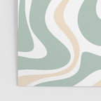 Liquid Swirl Abstract Pattern in Celadon Sage Poster Gallery Image 3