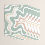 Liquid Swirl Abstract Pattern in Celadon Sage Wrapping Paper Gallery Image 3