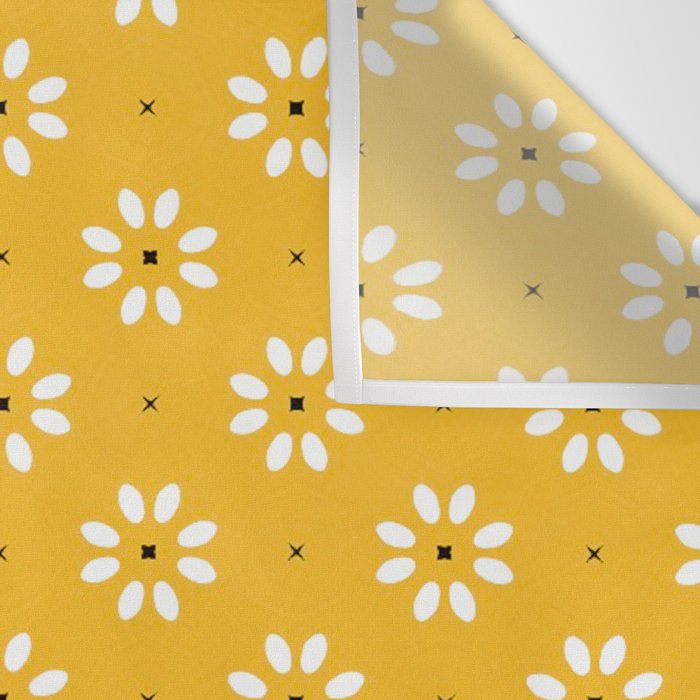 Daisy stitch - yellow Wall Tapestry Gallery Image 3