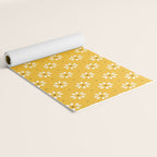 Daisy stitch - yellow Yoga Mat Gallery Image 2