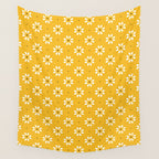Daisy stitch - yellow Wall Tapestry Gallery Image 4