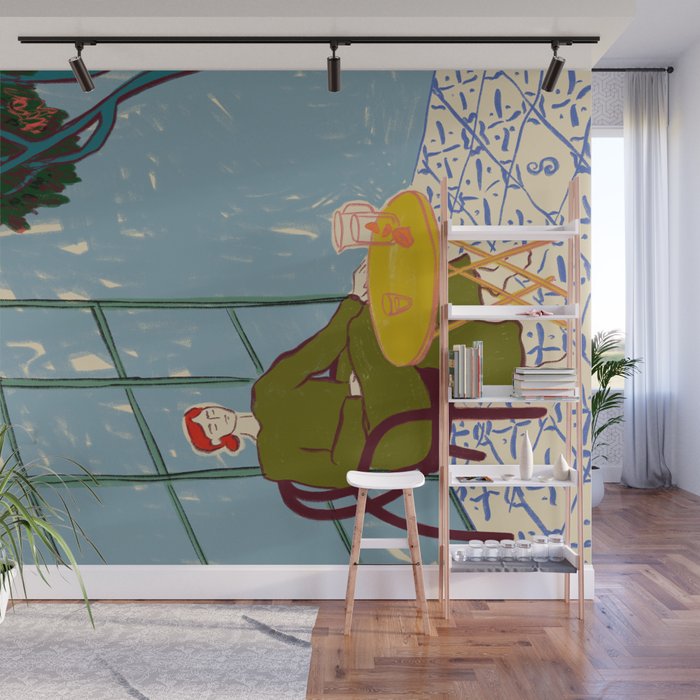 WOMAN UNDER A TREE Wall Mural Gallery Image 1