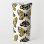 Golden Butterfly & Moth Travel Mug Gallery Image 2