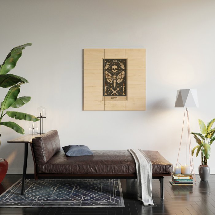 Death - Moth Tarot Wood Wall Art Gallery Image 2