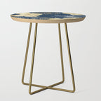 Navy, Gold and White Floral Garden Side Table Gallery Image 1