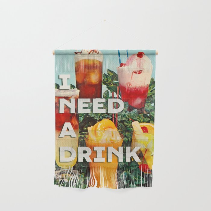 I need a drink (Cocktail time!) Wall Hanging Gallery Image 1