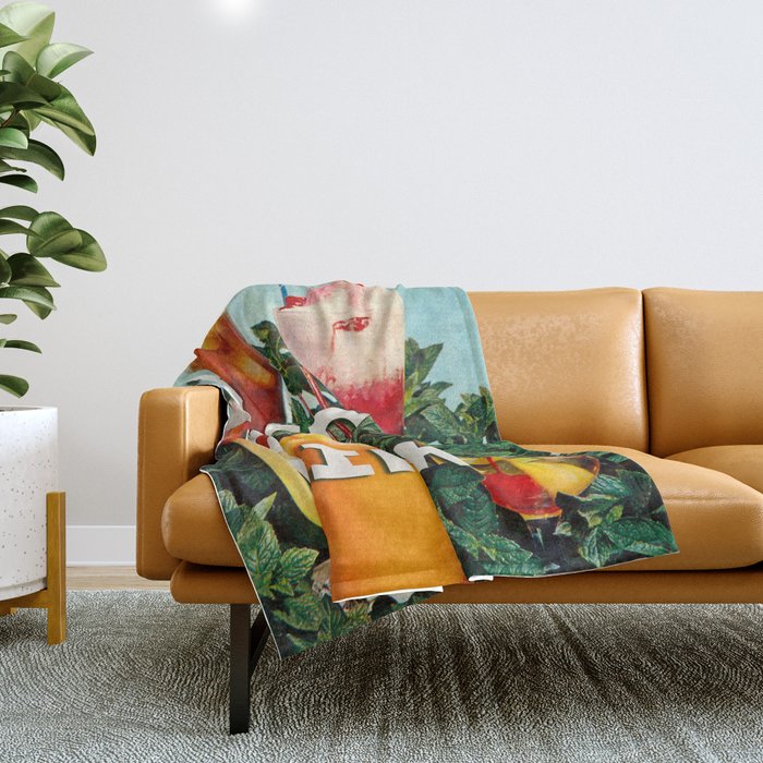 I need a drink (Cocktail time!) Throw Blanket Gallery Image 1