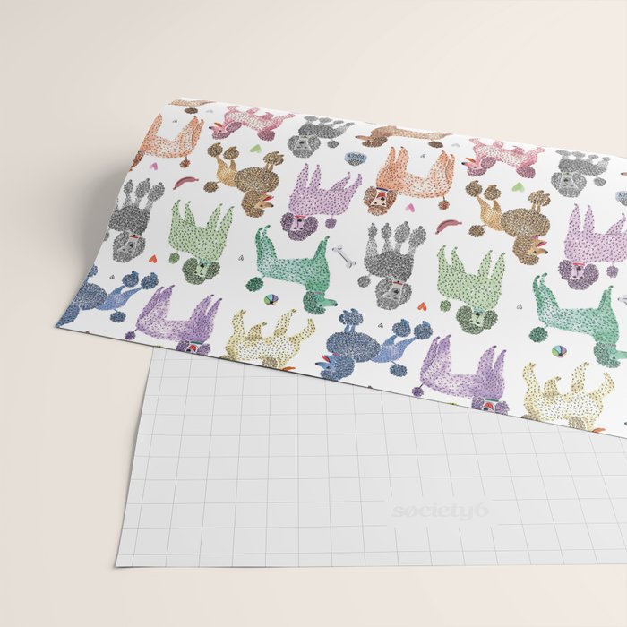 Poodles by Veronique de Jong Wrapping Paper Gallery Image 2