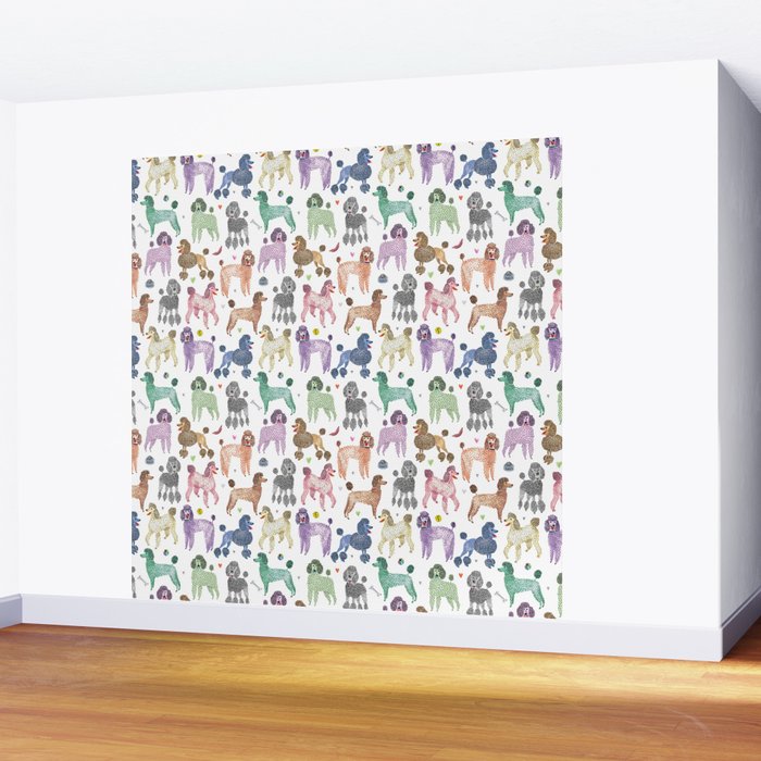 Poodles by Veronique de Jong Wall Mural Gallery Image 2