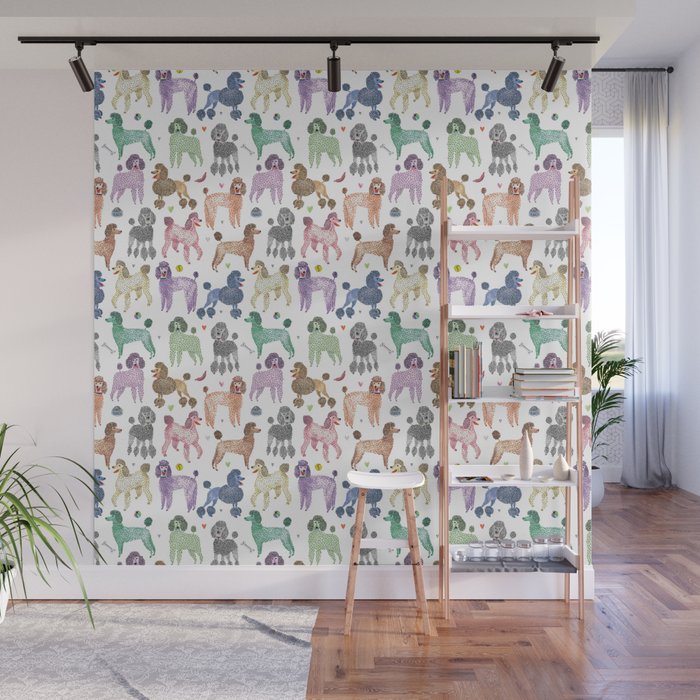 Poodles by Veronique de Jong Wall Mural