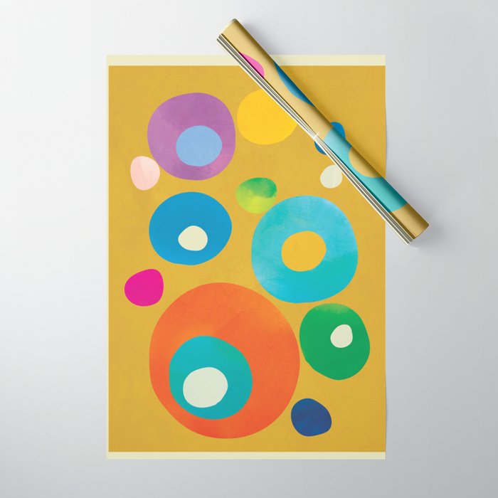 Mid-Century Abstract Balance 16 Wrapping Paper Gallery Image 1