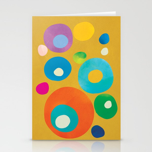 Mid-Century Abstract Balance 16 Stationery Card Gallery Image 1