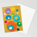 Mid-Century Abstract Balance 16 Stationery Card Gallery Image 2