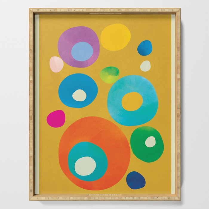 Mid-Century Abstract Balance 16 Serving Tray Gallery Image 1
