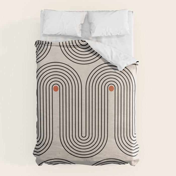 Modern Patter Minimalist Shapes Duvet Cover Gallery Image 1