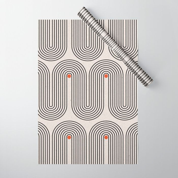 Modern Patter Minimalist Shapes Wrapping Paper Gallery Image 1