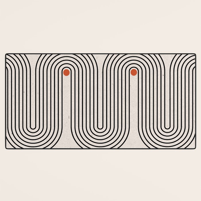 Modern Patter Minimalist Shapes Desk Mat Gallery Image 3