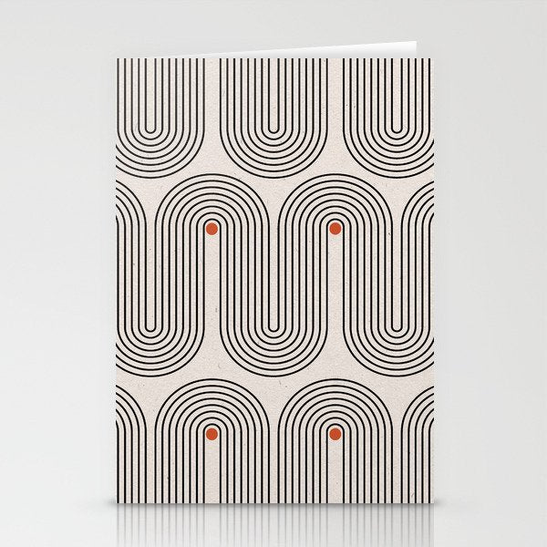 Modern Patter Minimalist Shapes Stationery Card Gallery Image 1