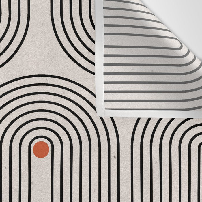 Modern Patter Minimalist Shapes Wall Tapestry Gallery Image 3