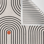 Modern Patter Minimalist Shapes Wall Tapestry Gallery Image 3