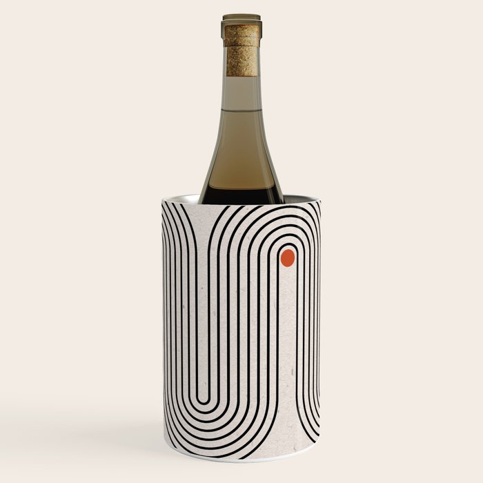 Modern Patter Minimalist Shapes Wine Chiller Gallery Image 2