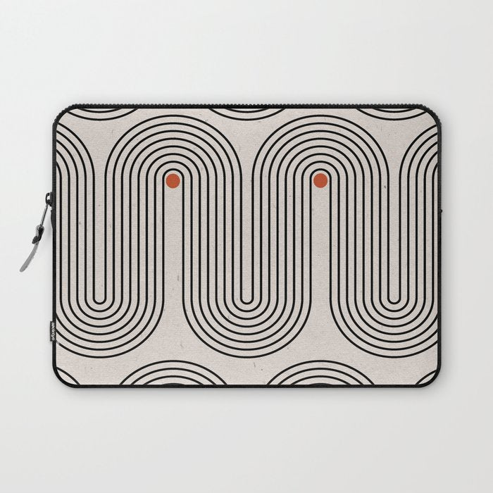 Modern Patter Minimalist Shapes Laptop Sleeve Gallery Image 1