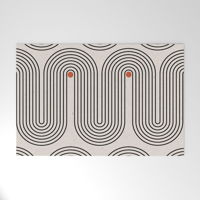 Modern Patter Minimalist Shapes Welcome Mat Gallery Image 1