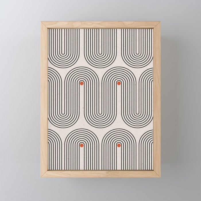 Modern Patter Minimalist Shapes Mini Art Print Gallery Image 1