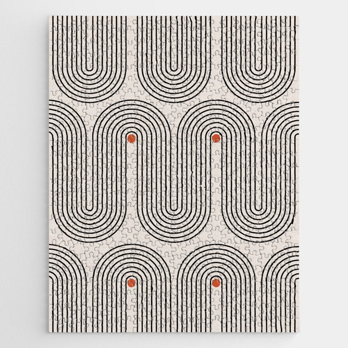 Modern Patter Minimalist Shapes Jigsaw Puzzle Gallery Image 1