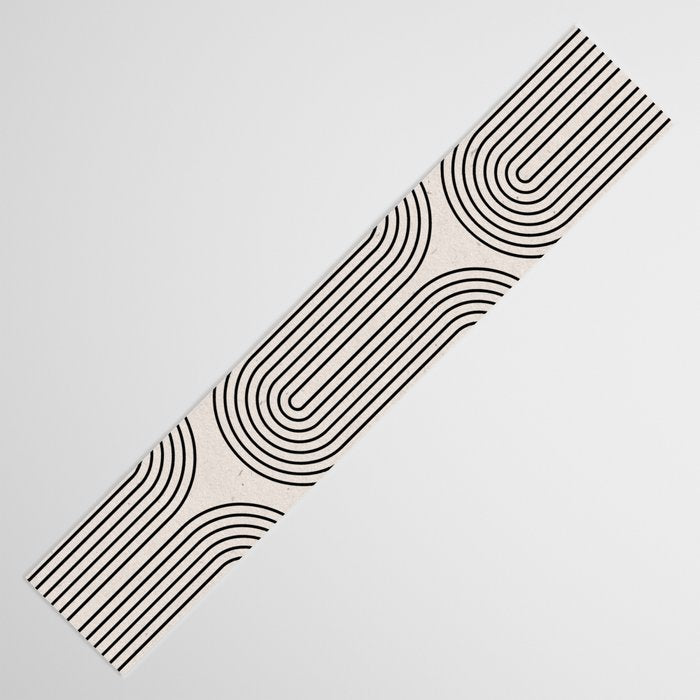 Modern Patter Minimalist Shapes Table Runner Gallery Image 3