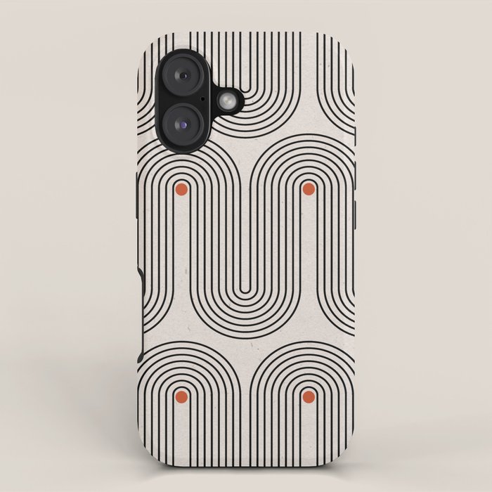 Modern Patter Minimalist Shapes iPhone Case Gallery Image 1
