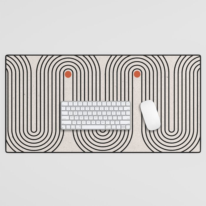 Modern Patter Minimalist Shapes Desk Mat Gallery Image 1